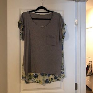 Chiffon Back T-Shirt